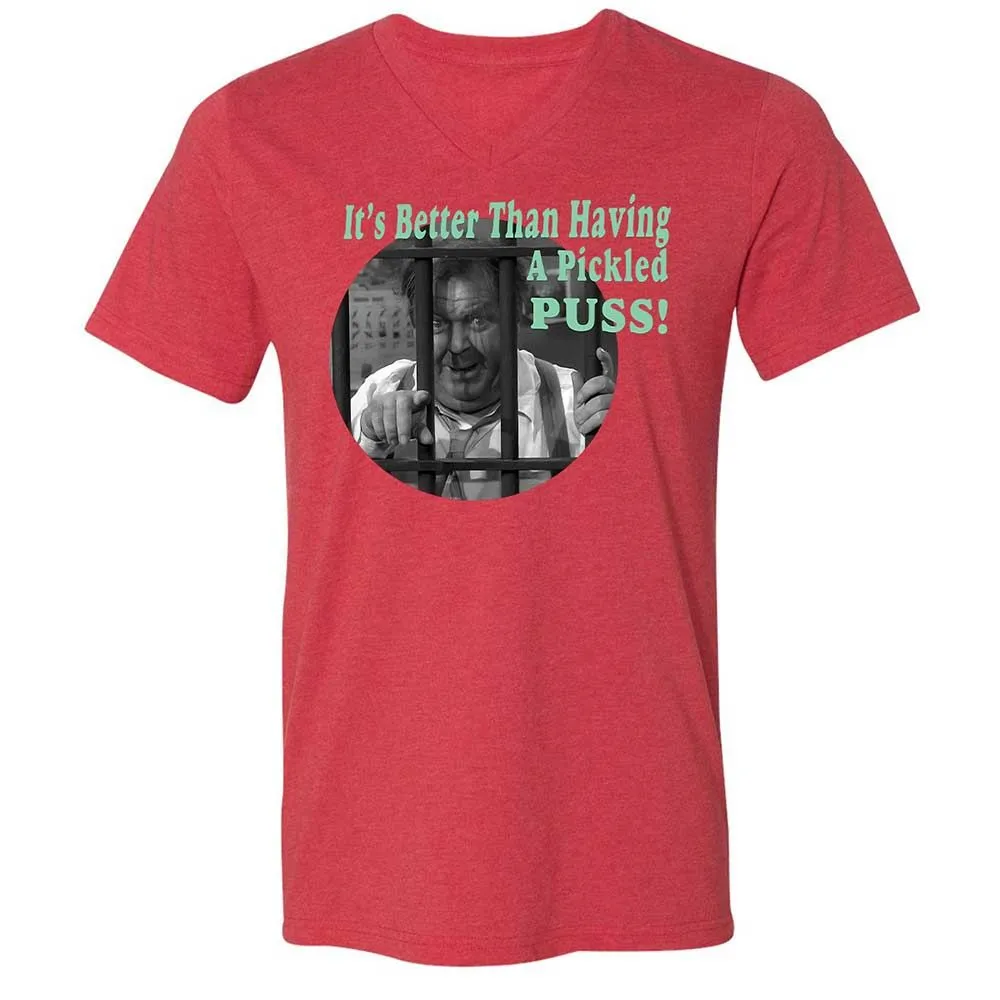 Unisex V-Neck T-Shirt - 4NK3H2BA - Heather Red - 6