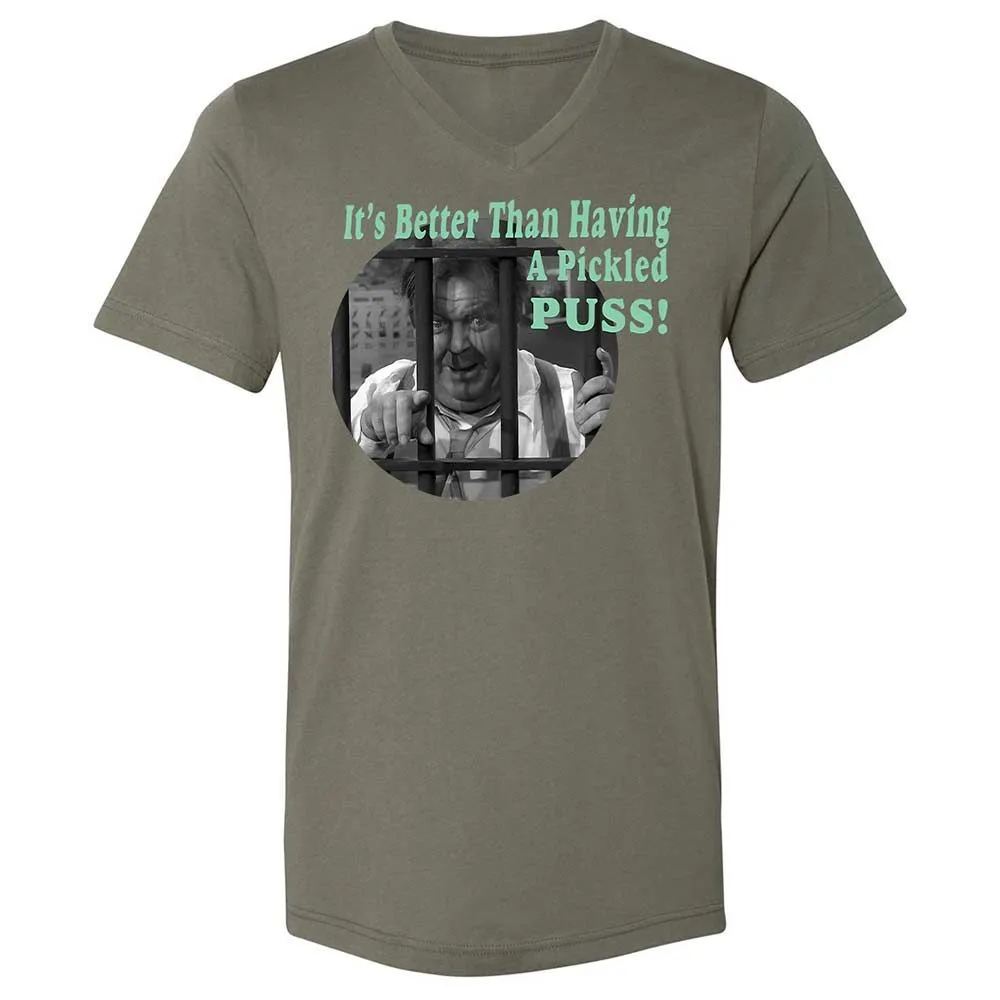 Unisex V-Neck T-Shirt - 4NK3H2BA - Military Green - 15