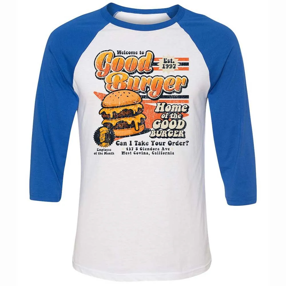 Unisex 3/4 Baseball Tee - ZFDWNVK1 - White/True Royal - 10