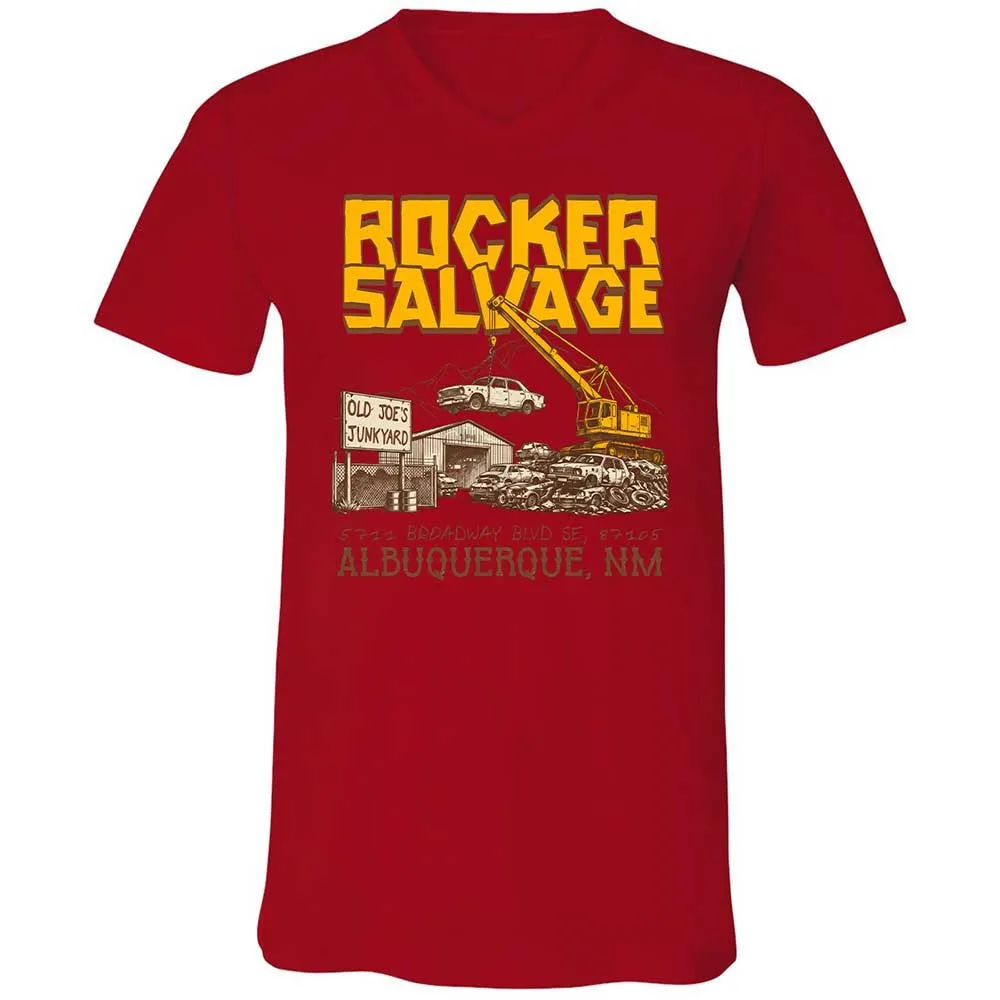 Unisex V-Neck T-Shirt - SW93D7BT - Red - 5