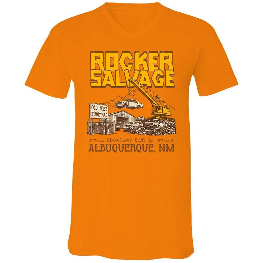 Unisex V-Neck T-Shirt - SW93D7BT - Orange - 7