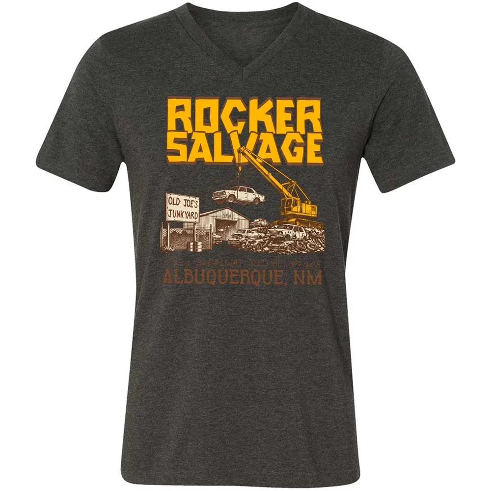 Unisex V-Neck T-Shirt - SW93D7BT - Dark Grey Heather - 8