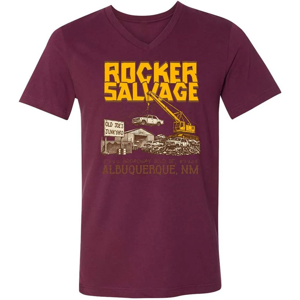 Unisex V-Neck T-Shirt - SW93D7BT - Maroon - 14