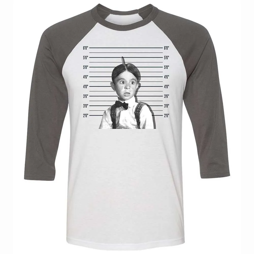 Unisex 3/4 Baseball Tee - HYU7W35M - White/Asphalt - 2