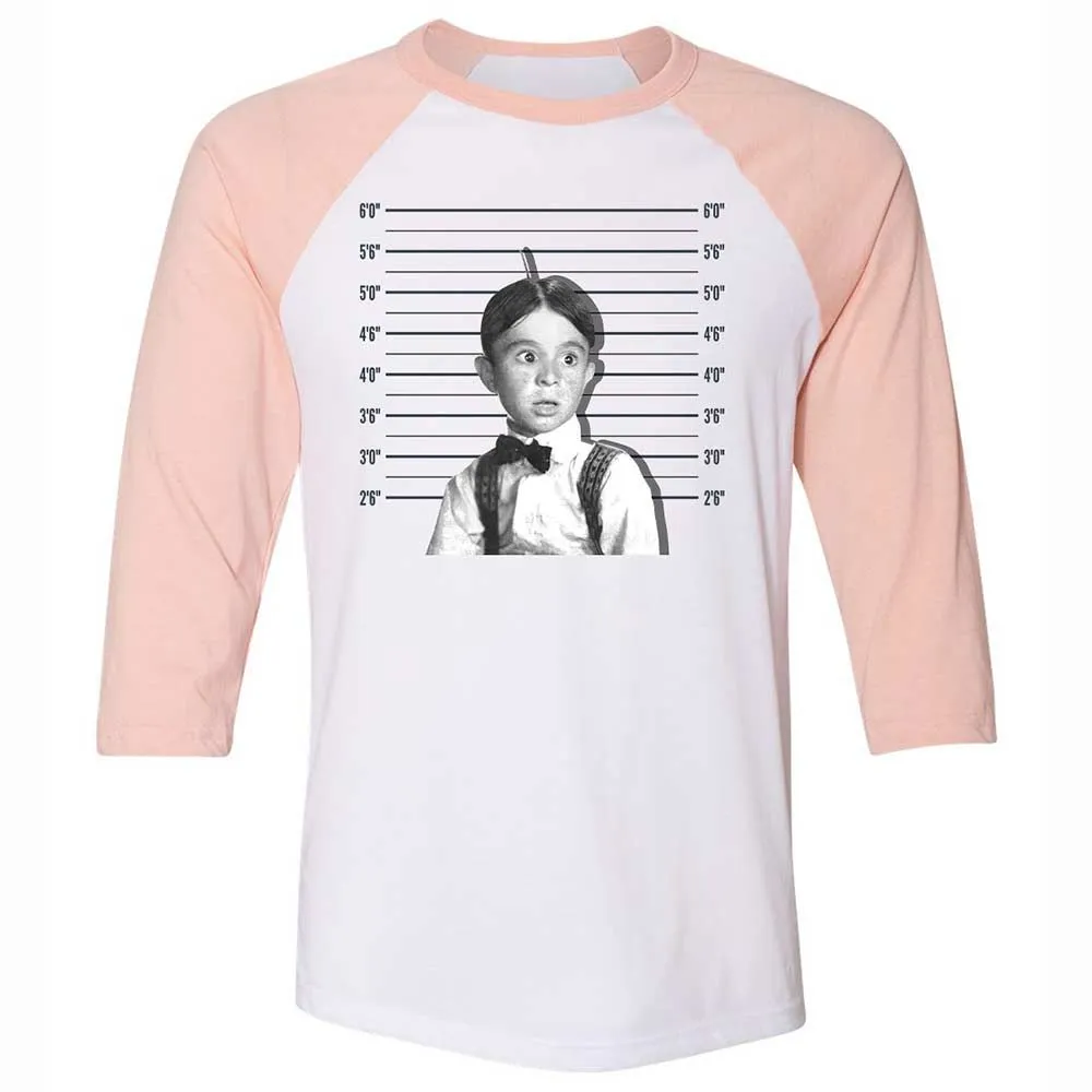 Unisex 3/4 Baseball Tee - HYU7W35M - White/Heather Peach - 5
