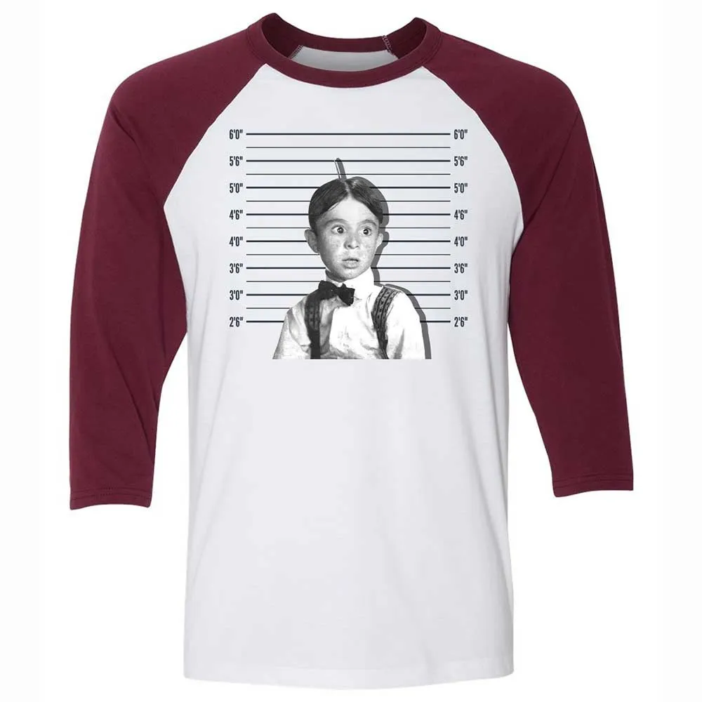 Unisex 3/4 Baseball Tee - HYU7W35M - White/Maroon - 7