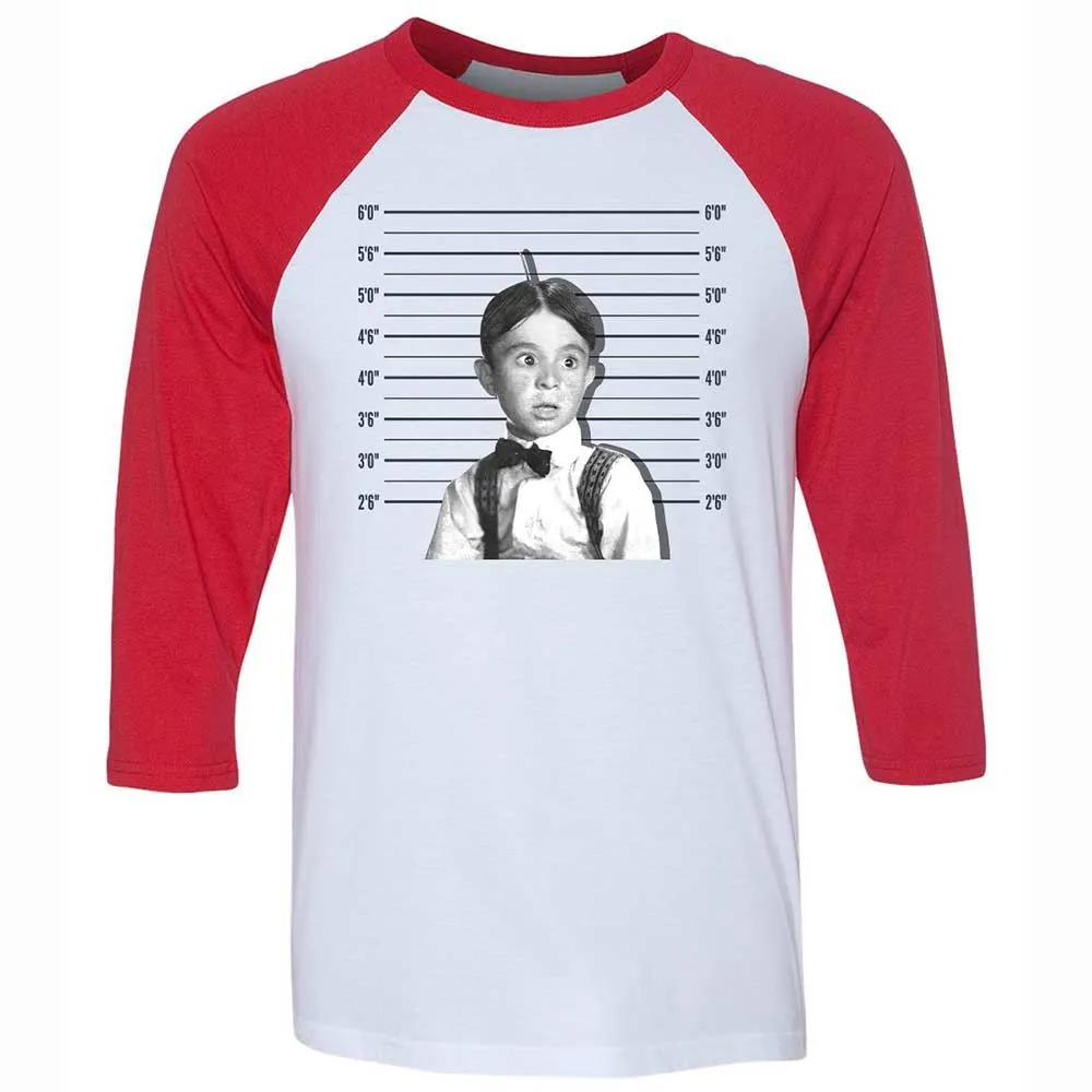 Unisex 3/4 Baseball Tee - HYU7W35M - White/Red - 9