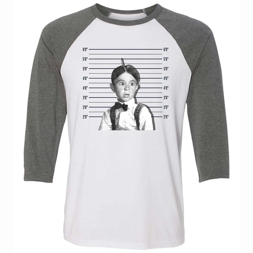 Unisex 3/4 Baseball Tee - HYU7W35M - White/Deep Heather - 11