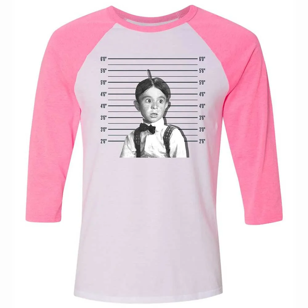 Unisex 3/4 Baseball Tee - HYU7W35M - White/Neon Pink - 12
