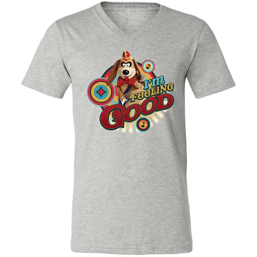 Unisex V-Neck T-Shirt - ZPXMV98X - Athletic Heather - 2