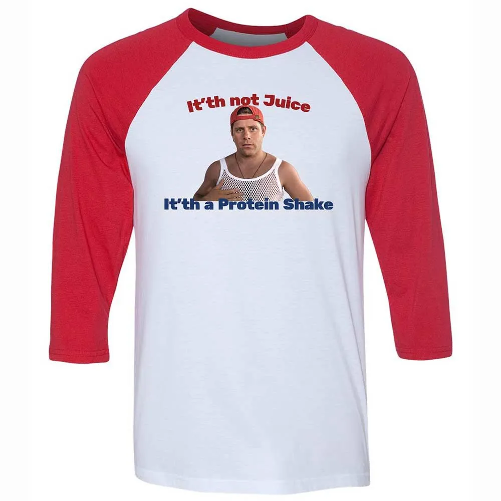 Unisex 3/4 Baseball Tee - EZJ7YNPD - White/Red - 9