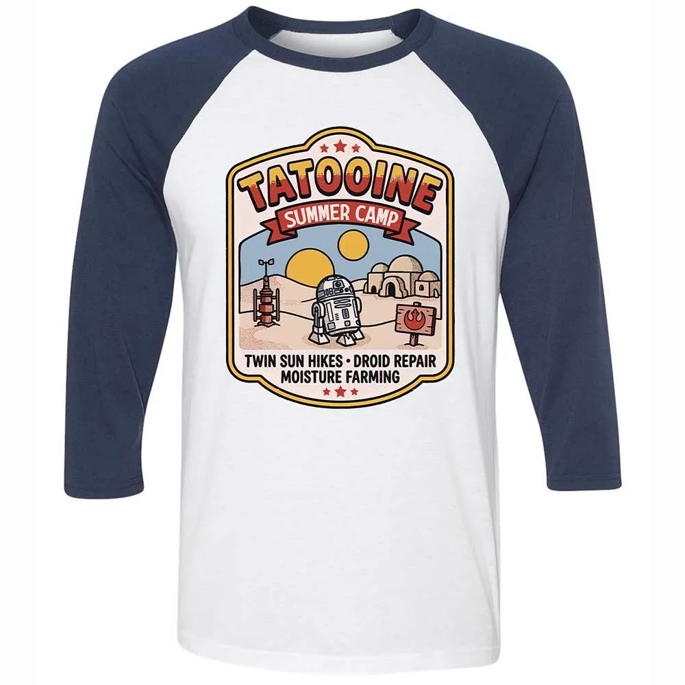 Unisex 3/4 Baseball Tee - Z24SRKC6 - White/Navy - 8