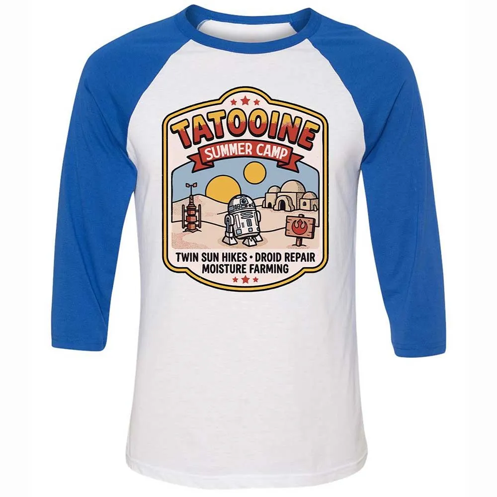 Unisex 3/4 Baseball Tee - Z24SRKC6 - White/True Royal - 10