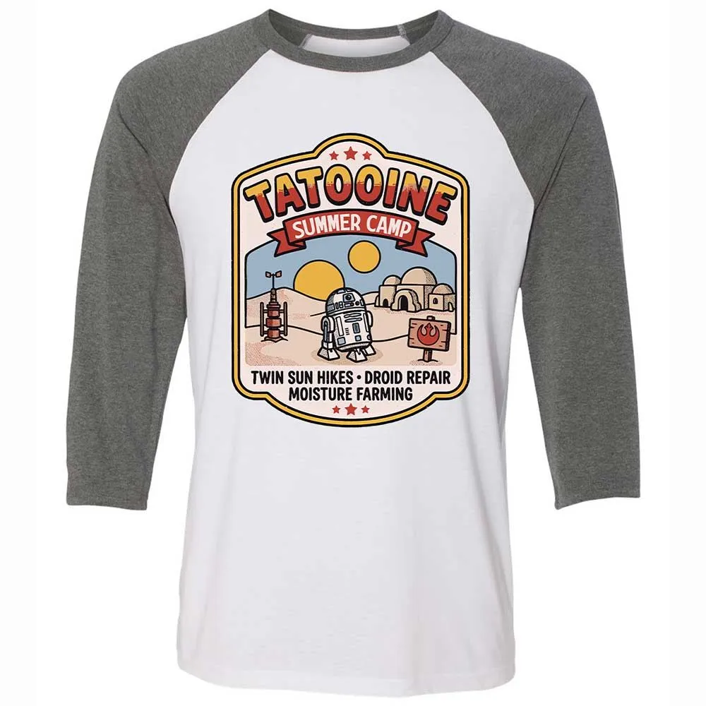 Unisex 3/4 Baseball Tee - Z24SRKC6 - White/Deep Heather - 11