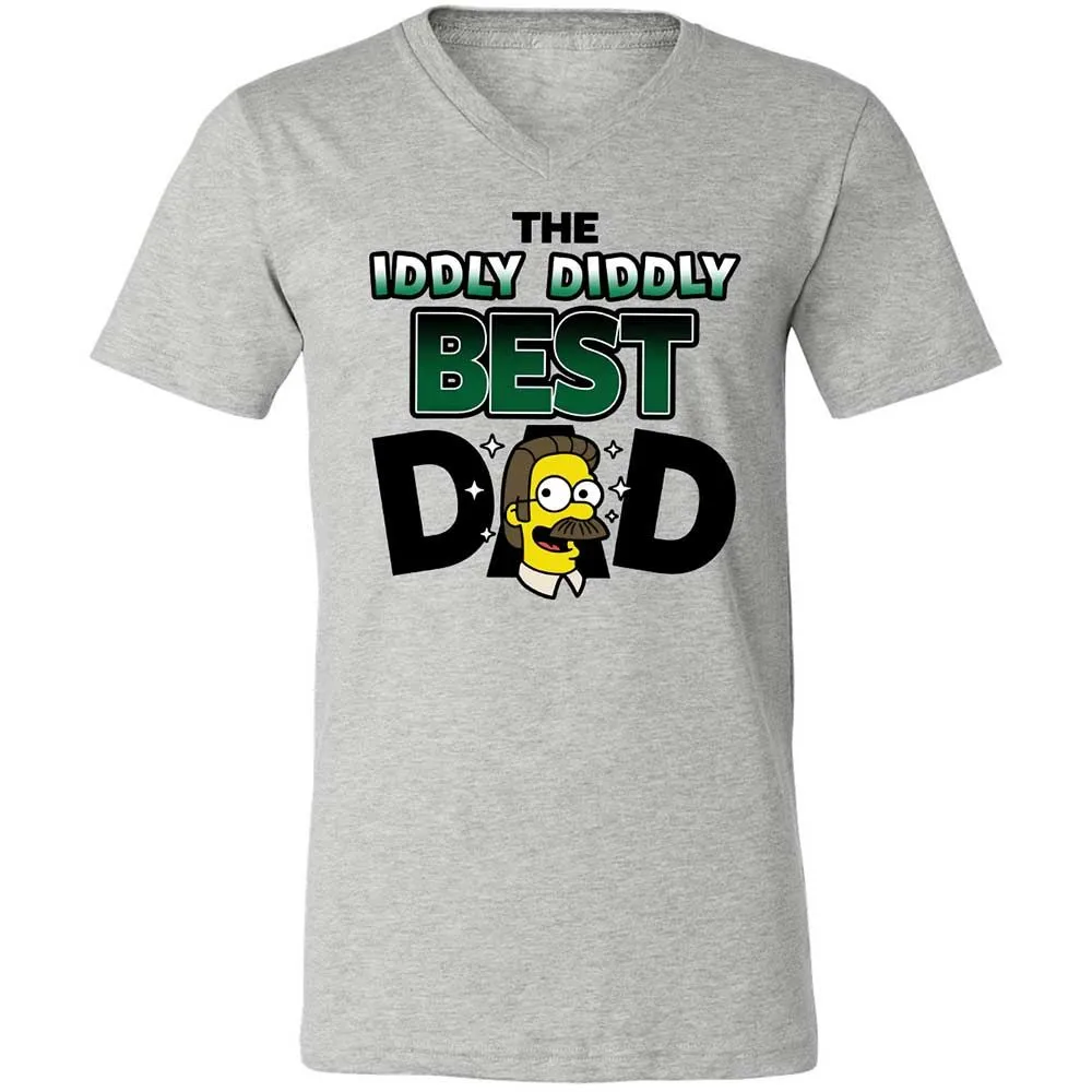 The Iddly diddly best dad - Athletic Heather - 2