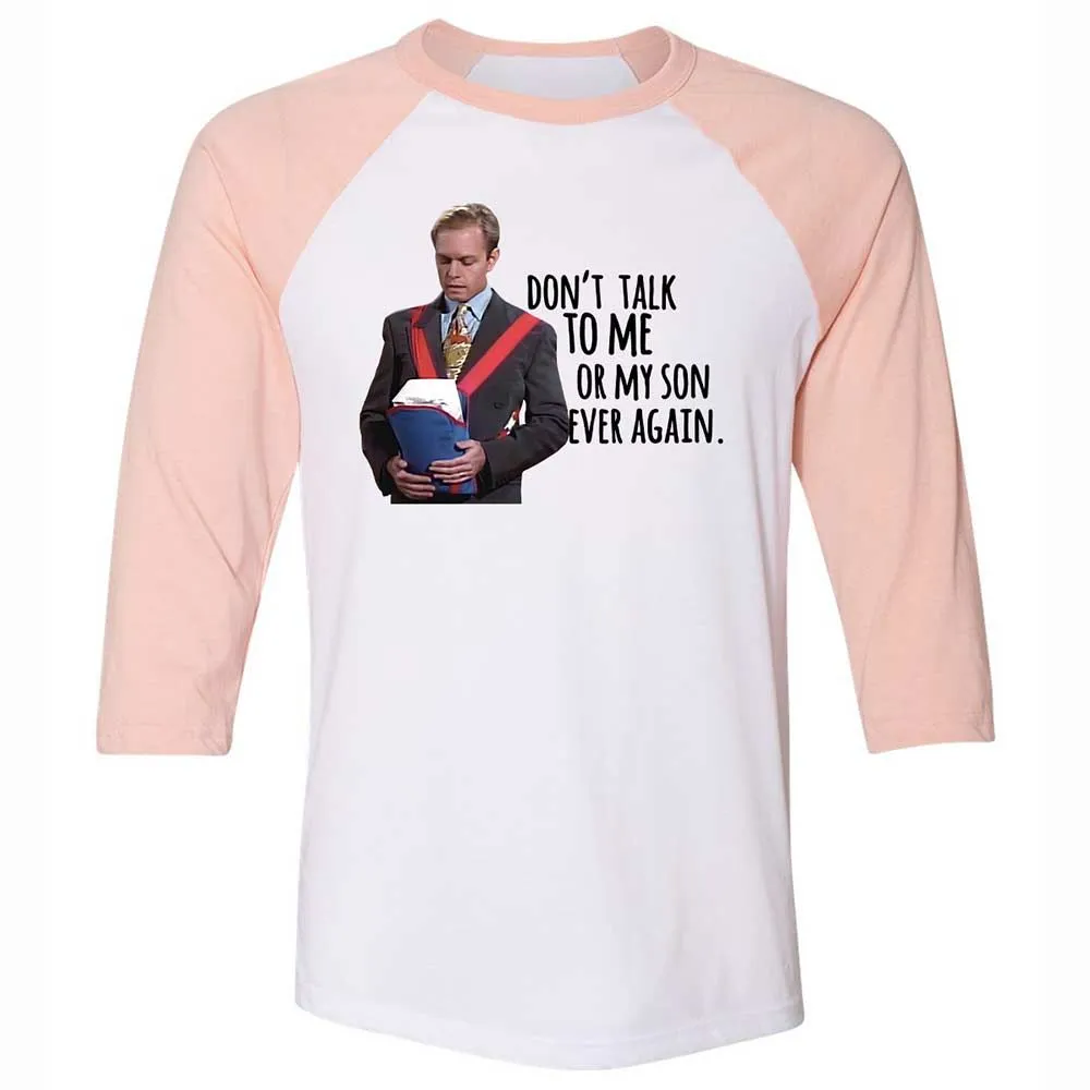 Unisex 3/4 Baseball Tee - XN9EZ3VE - White/Heather Peach - 5