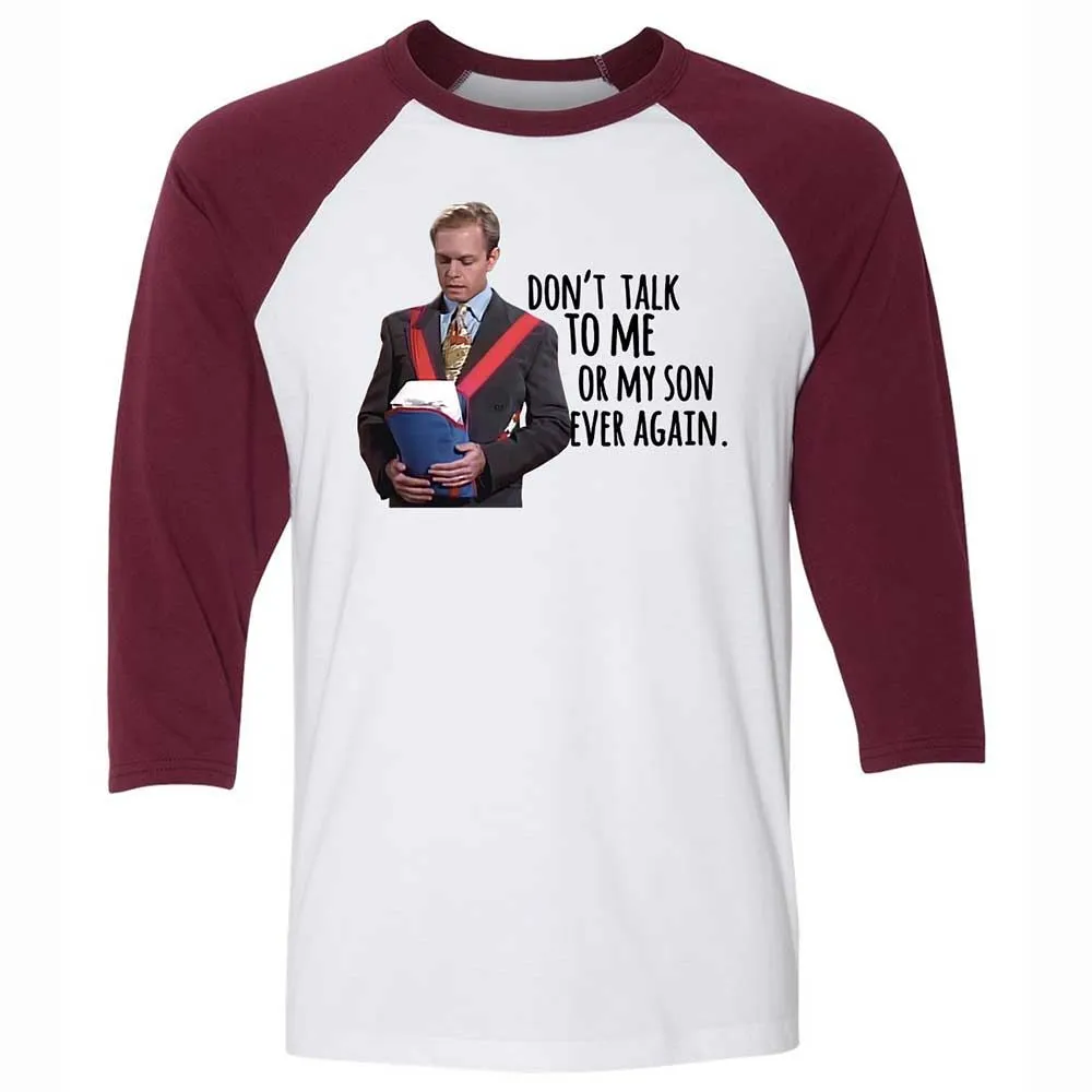 Unisex 3/4 Baseball Tee - XN9EZ3VE - White/Maroon - 7