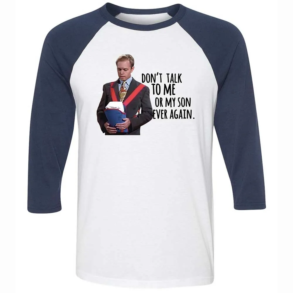Unisex 3/4 Baseball Tee - XN9EZ3VE - White/Navy - 8