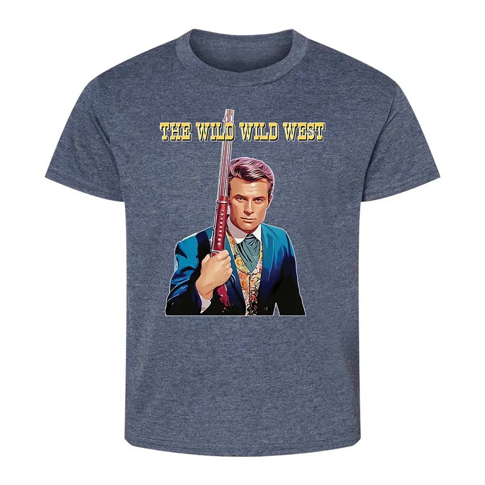 Kids T-Shirt - 5LYCDKJF - Heather Navy - 15
