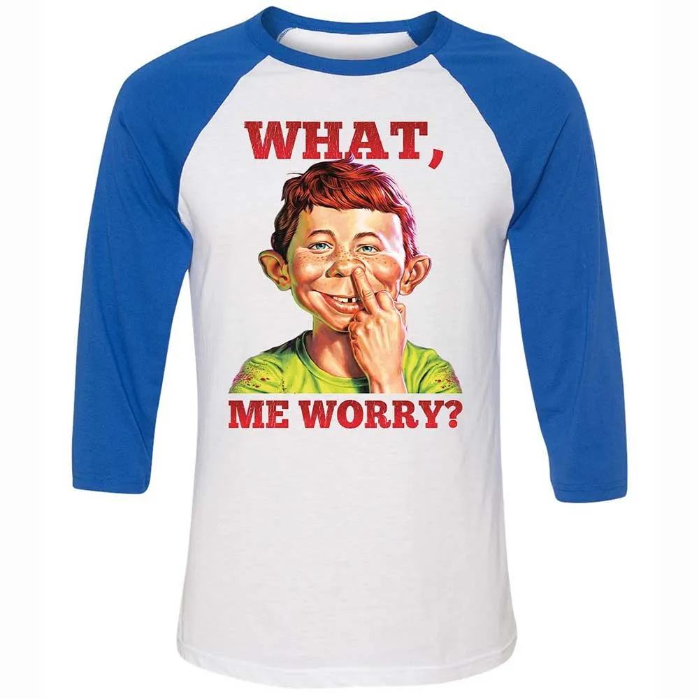 Unisex 3/4 Baseball Tee - BKB61CZK - White/True Royal - 10