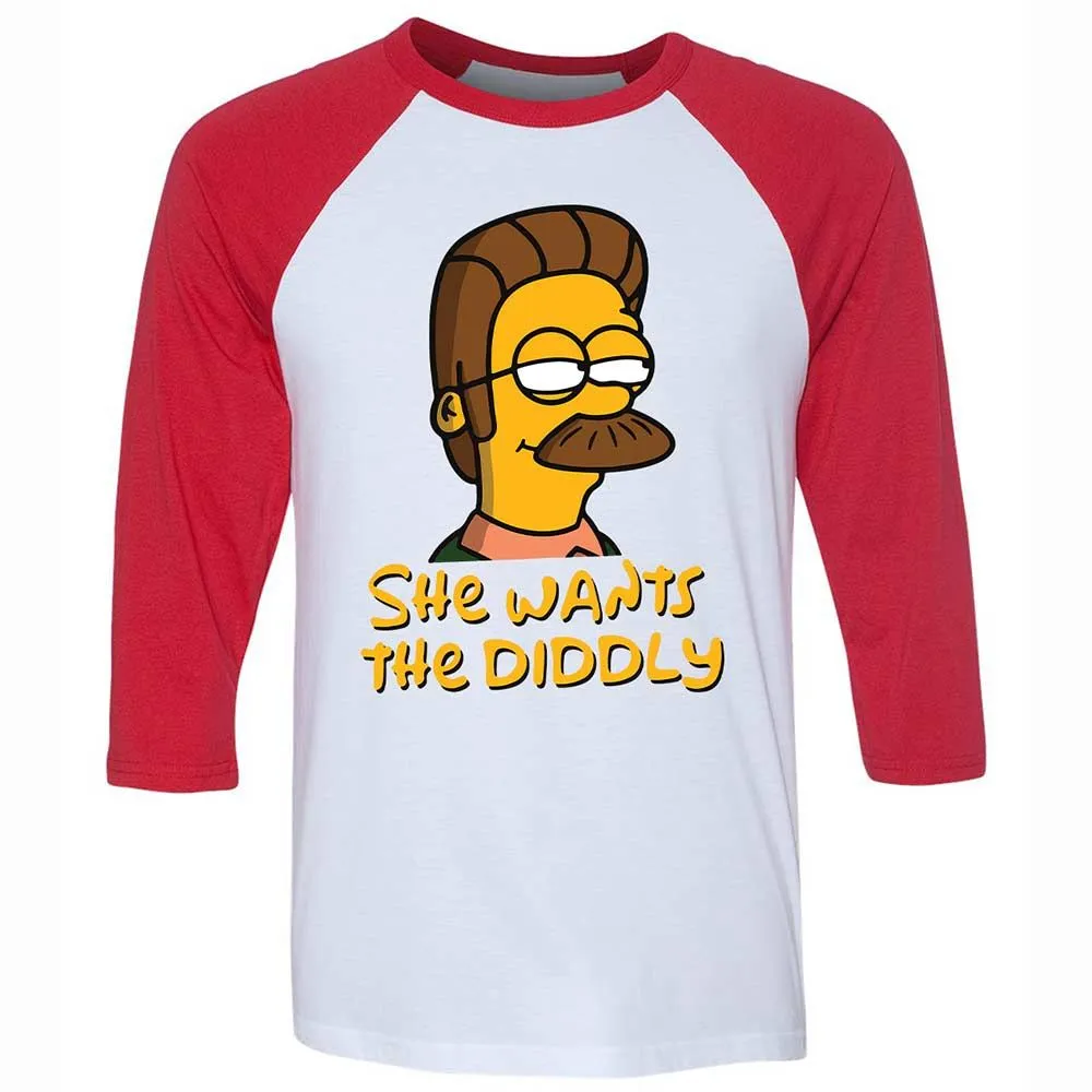 She Wants The Diddly - White/Red - 9