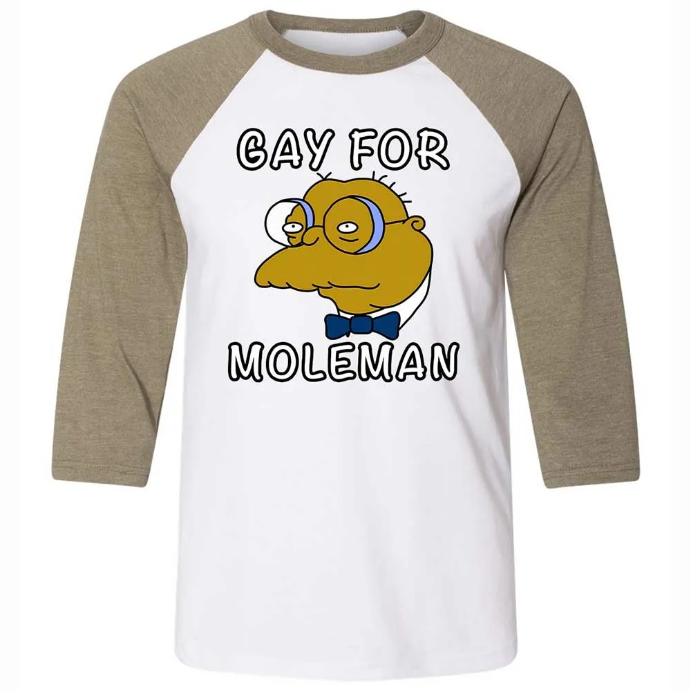 Gay for Moleman - White/Heather Olive - 4