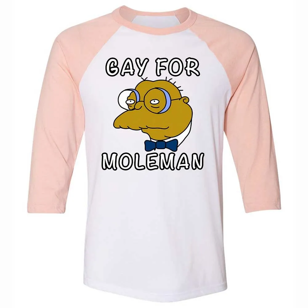 Gay for Moleman - White/Heather Peach - 5