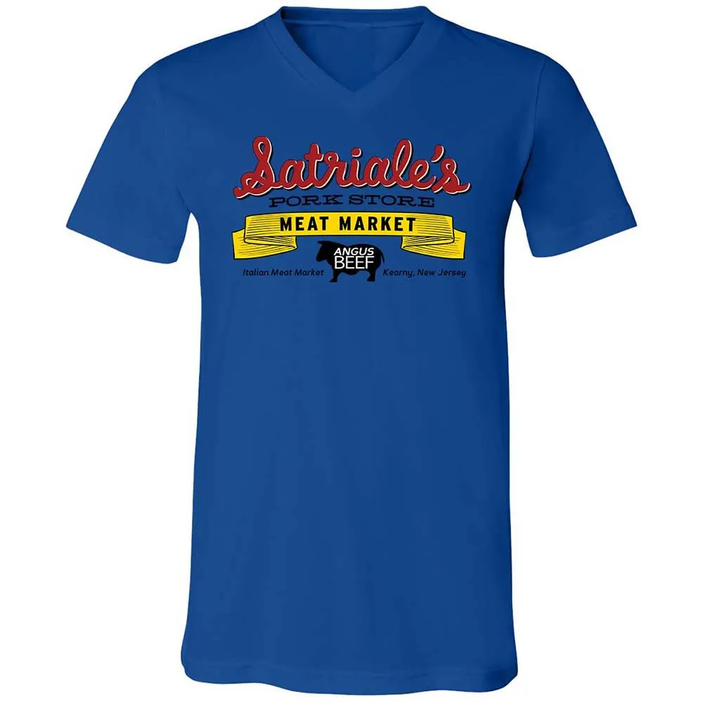 Unisex V-Neck T-Shirt - 7YVHJUXG - True Royal - 3