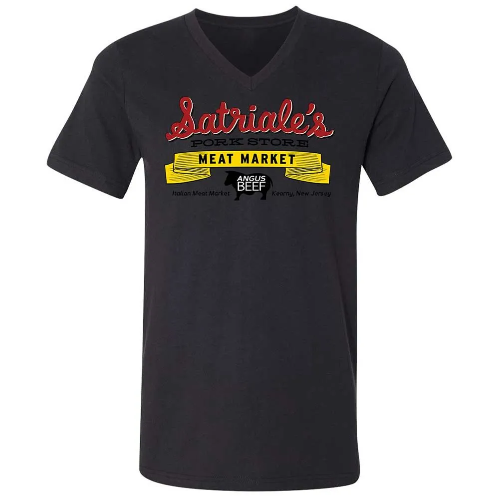 Unisex V-Neck T-Shirt - 7YVHJUXG - Black - 11