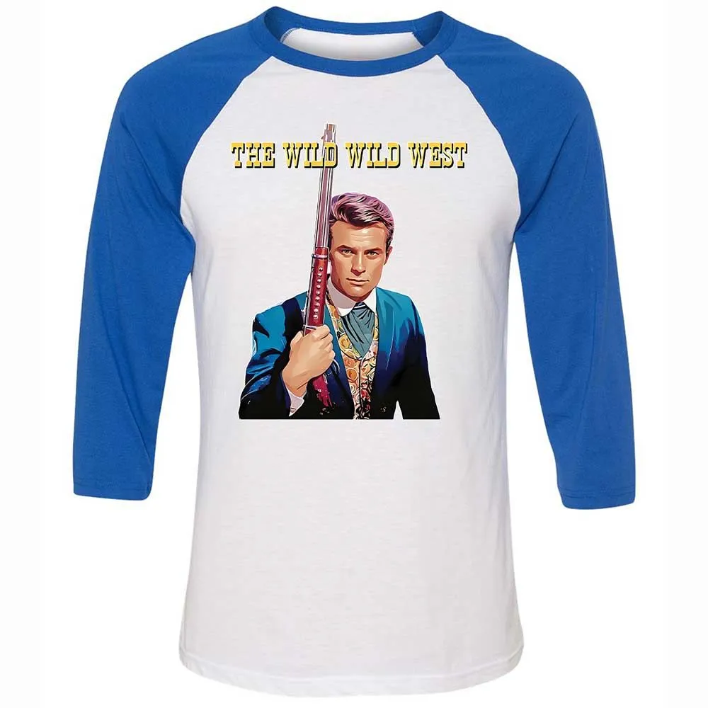 Unisex 3/4 Baseball Tee - CKGS3NWD - White/True Royal - 10
