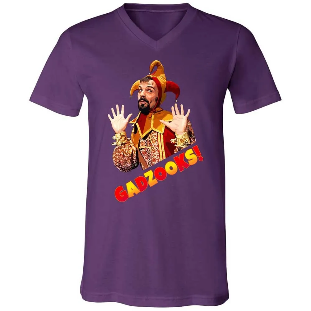 Unisex V-Neck T-Shirt - U8NDSKK3 - Team Purple - 10