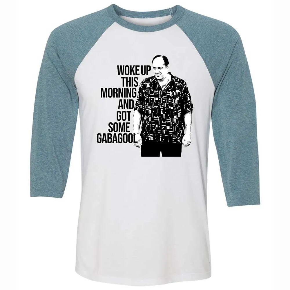 Unisex 3/4 Baseball Tee - 7GS6QS3B - White/Denim - 3