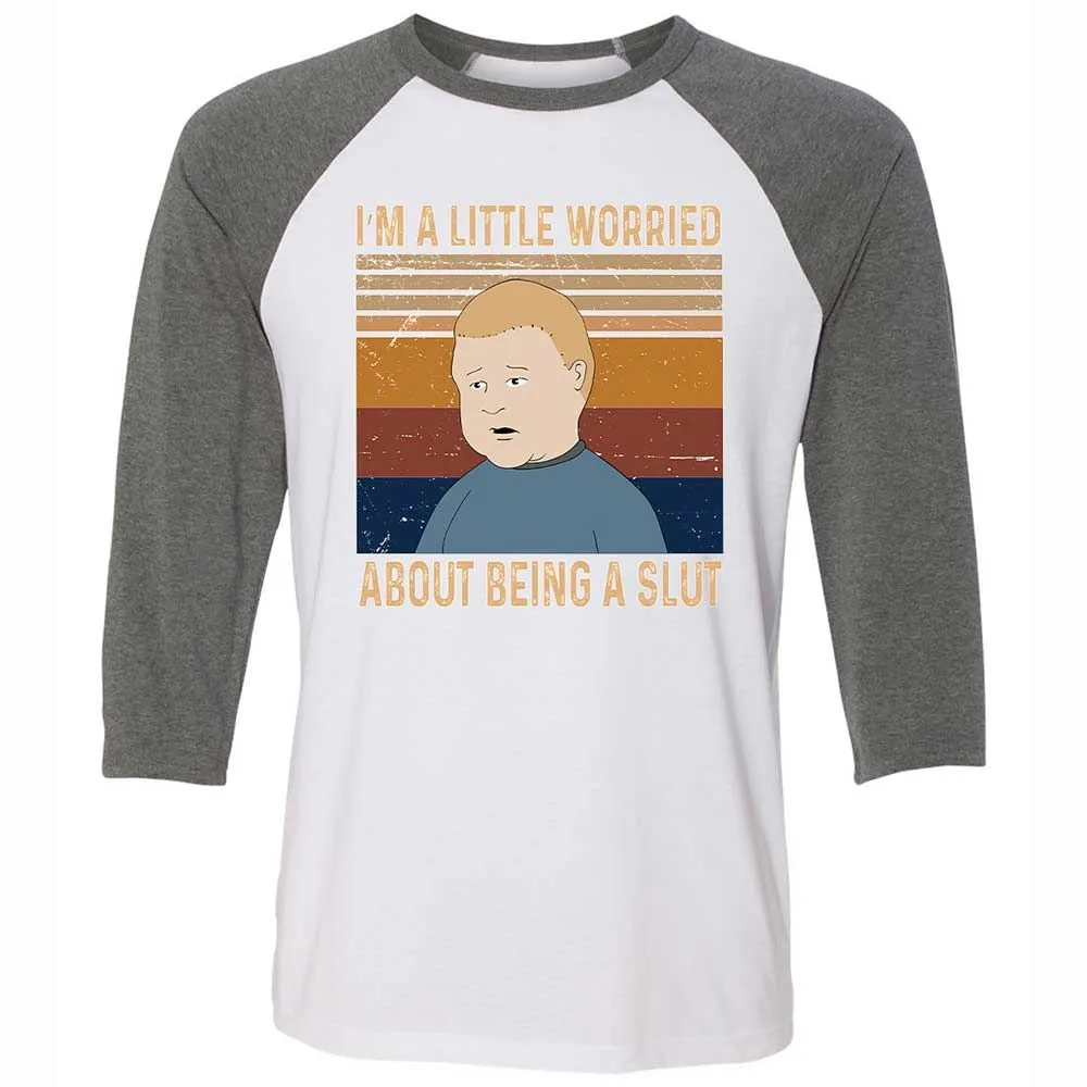 I'm a Little Worried About Being a Slut - White/Deep Heather - 11