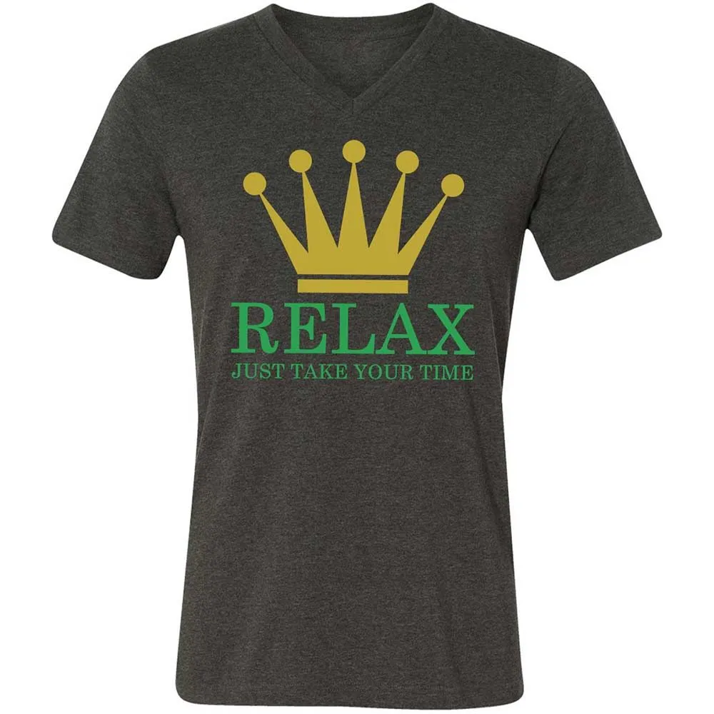 Relax Just Take Your Time - Dark Grey Heather - 8