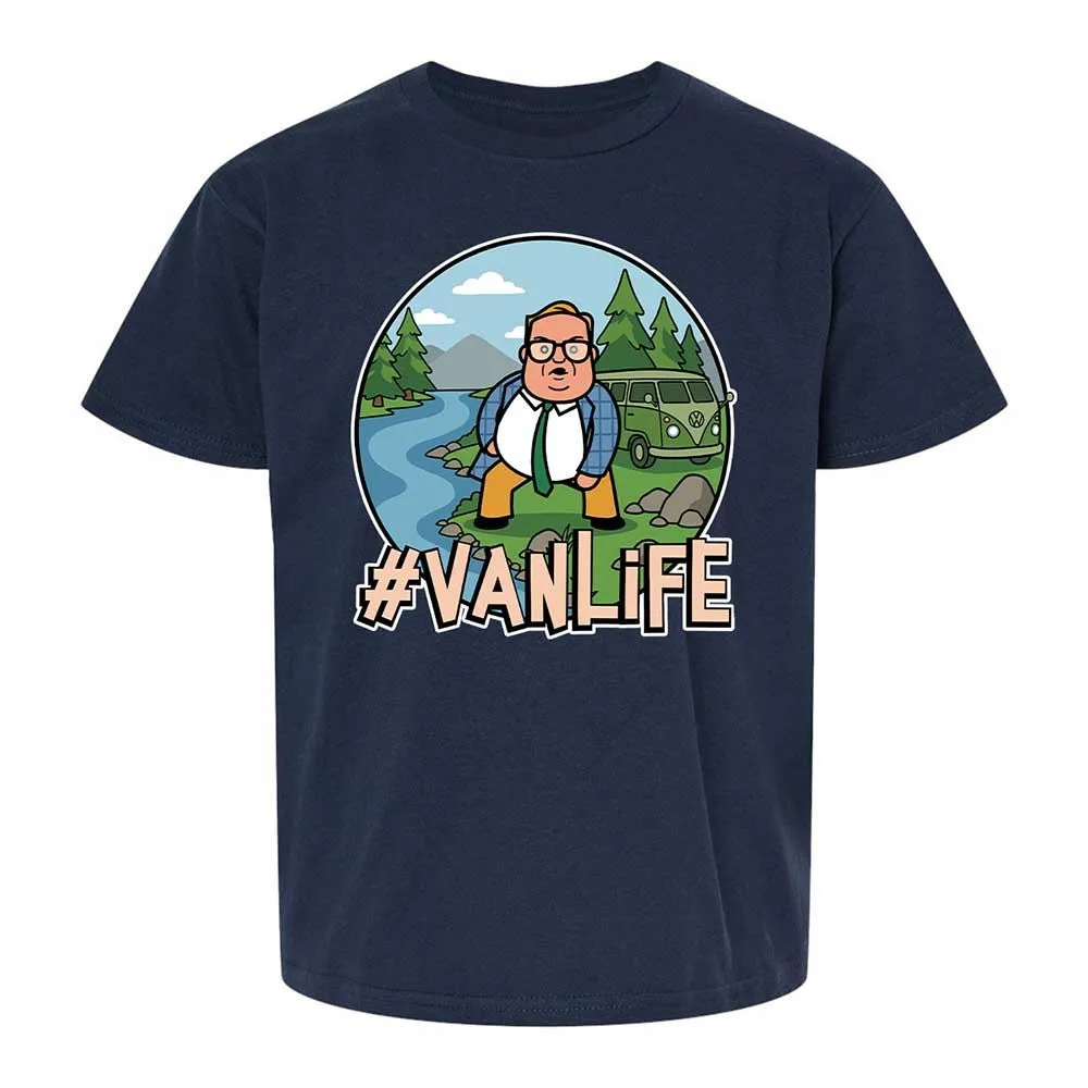Vanlife living in a van down by the river - Navy - 2