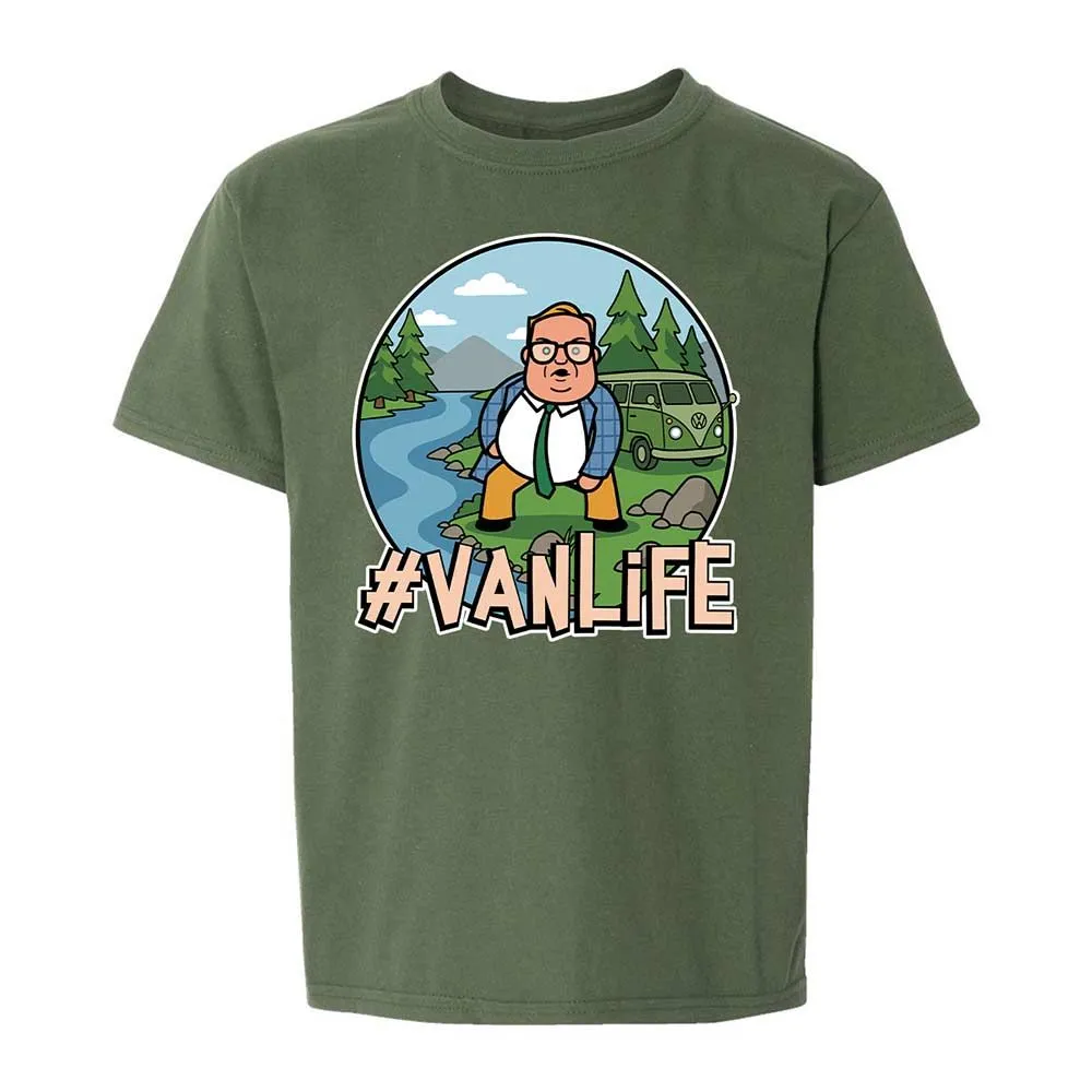 Vanlife living in a van down by the river - Military Green - 19