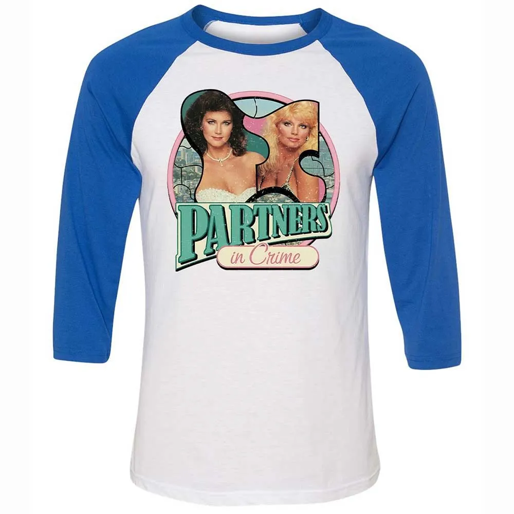 Unisex 3/4 Baseball Tee - 4DV2UWXM - White/True Royal - 10