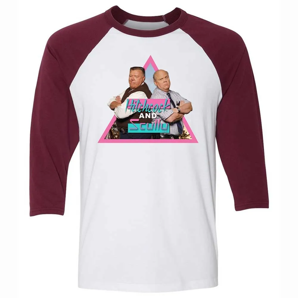 Unisex 3/4 Baseball Tee - CWWL6J8C - White/Maroon - 7