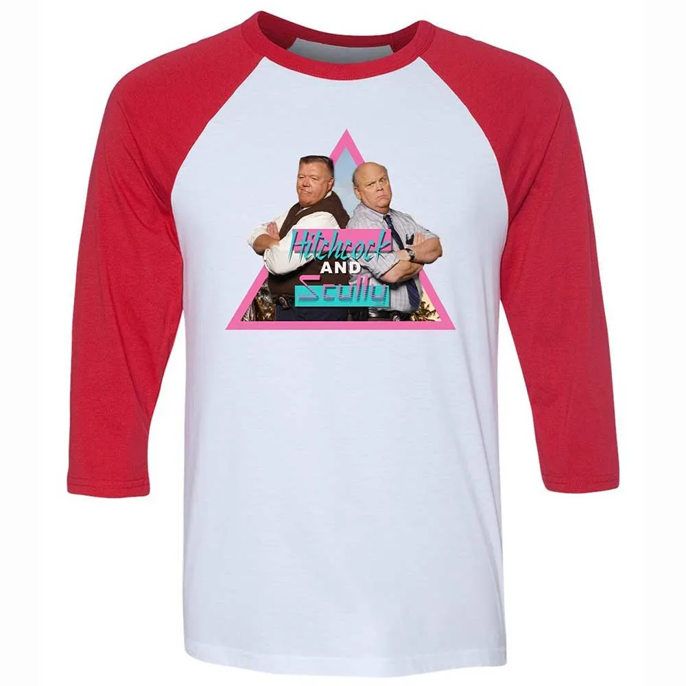 Unisex 3/4 Baseball Tee - CWWL6J8C - White/Red - 9