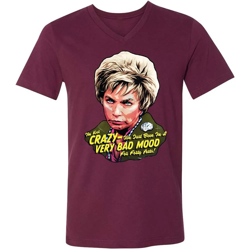 Unisex V-Neck T-Shirt - 9QWY4DFN - Maroon - 14