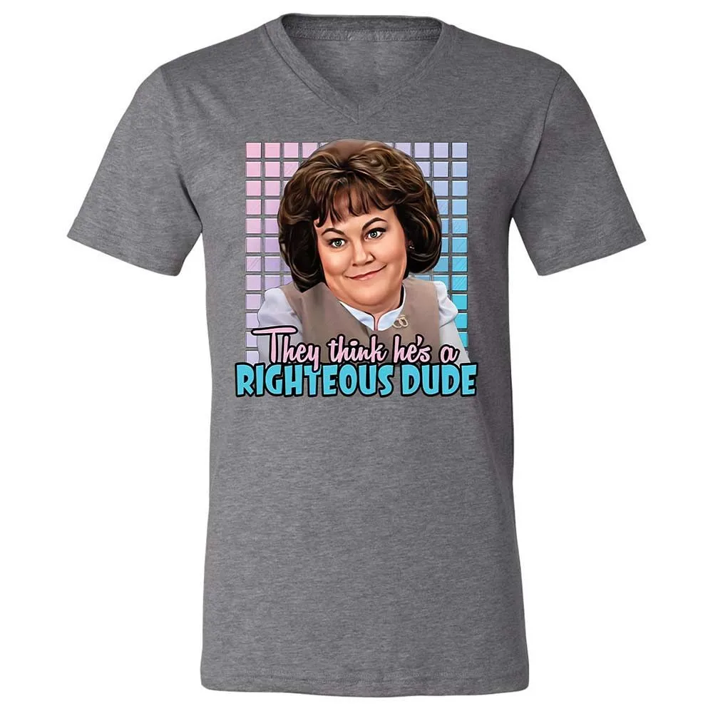 Unisex V-Neck T-Shirt - DX53F49G - Deep Heather - 9