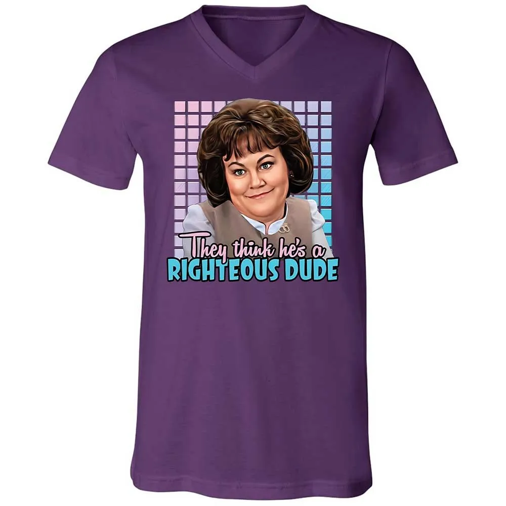 Unisex V-Neck T-Shirt - DX53F49G - Team Purple - 10