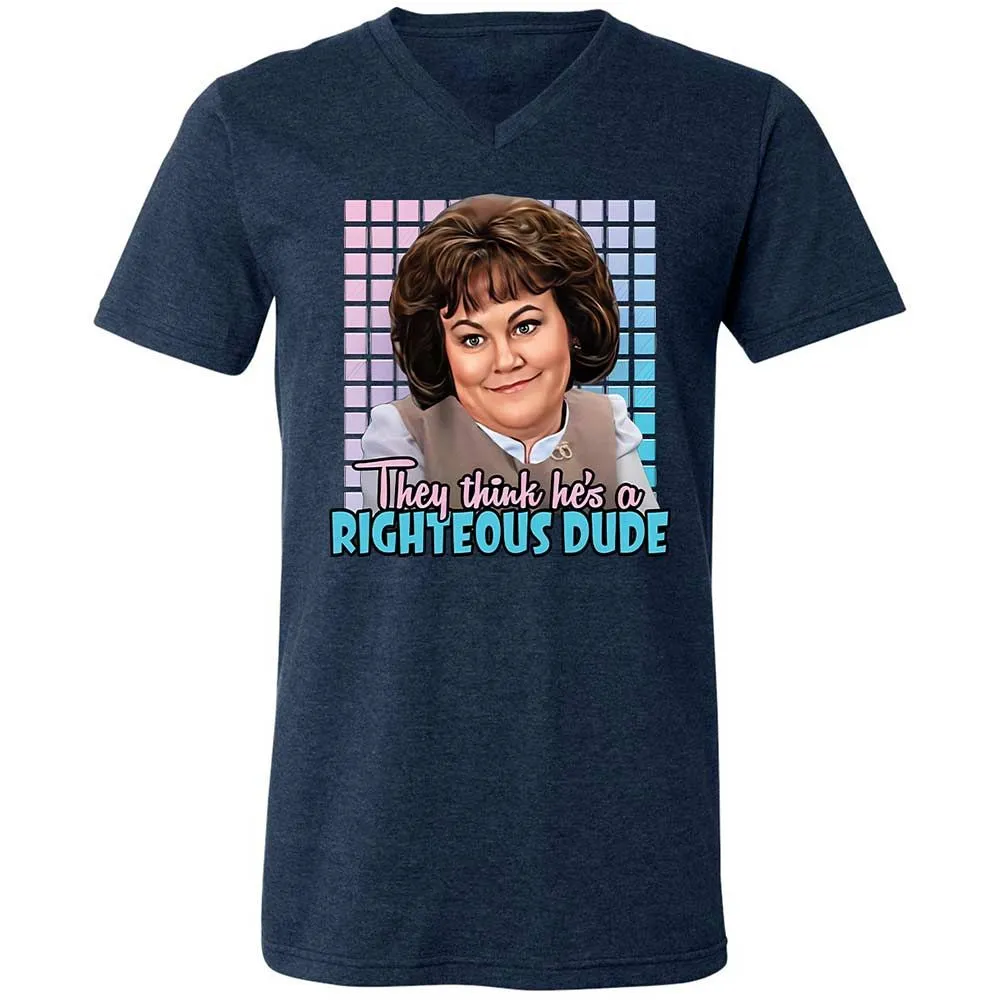 Unisex V-Neck T-Shirt - DX53F49G - Heather Navy - 13