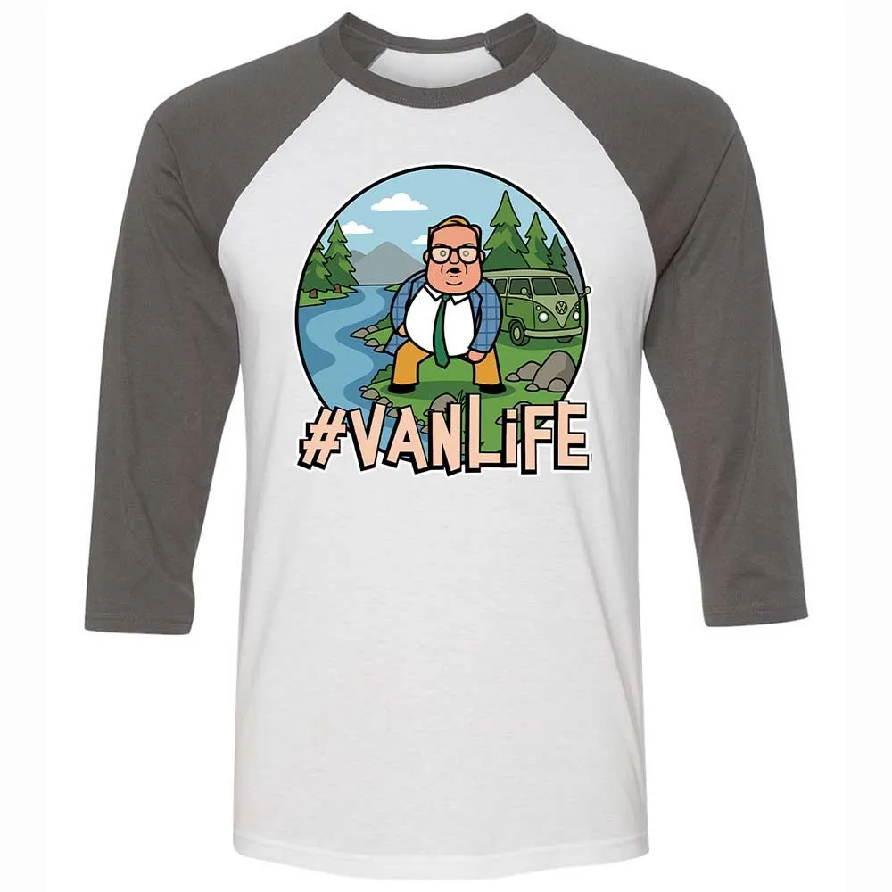 Vanlife living in a van down by the river - White/Asphalt - 2