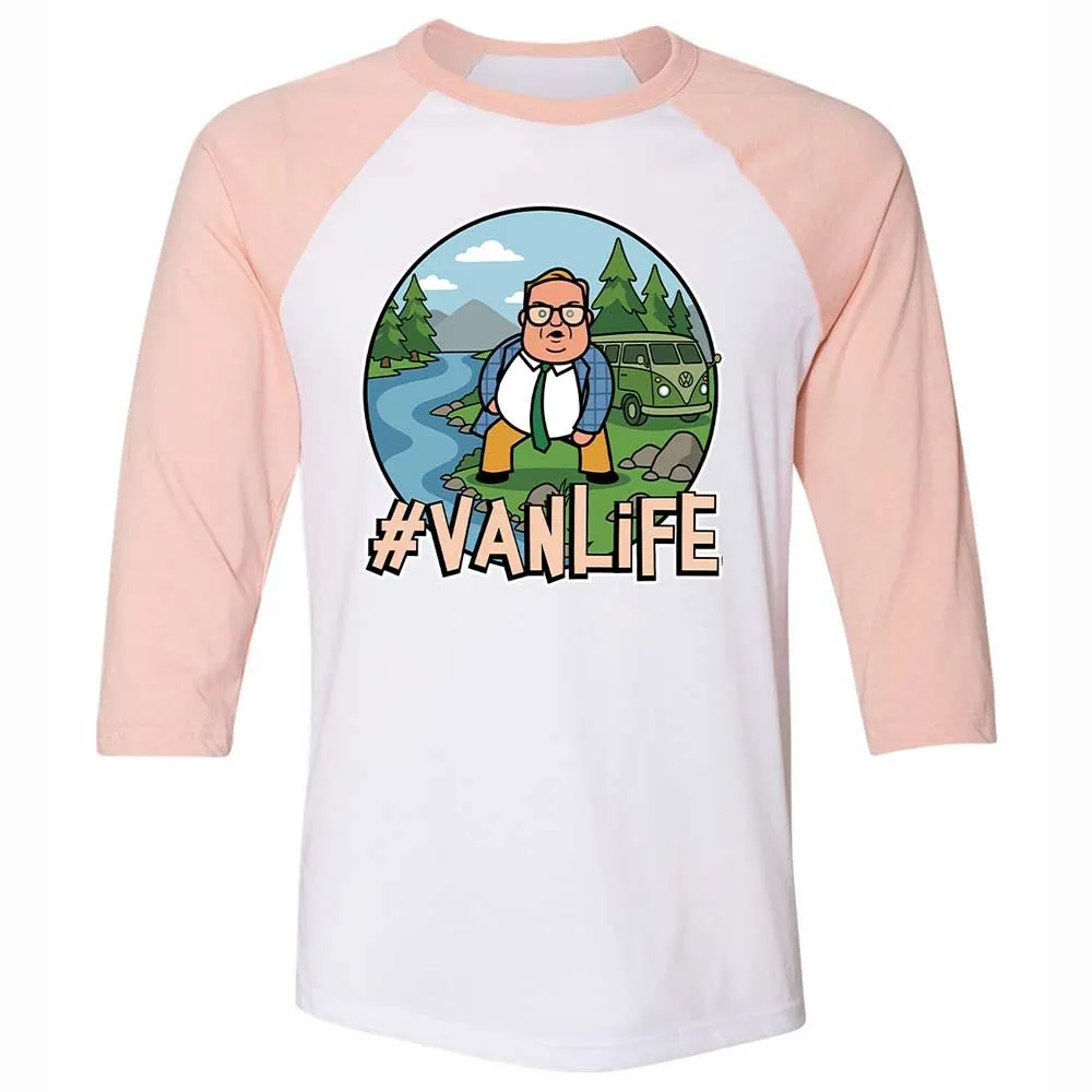Vanlife living in a van down by the river - White/Heather Peach - 5