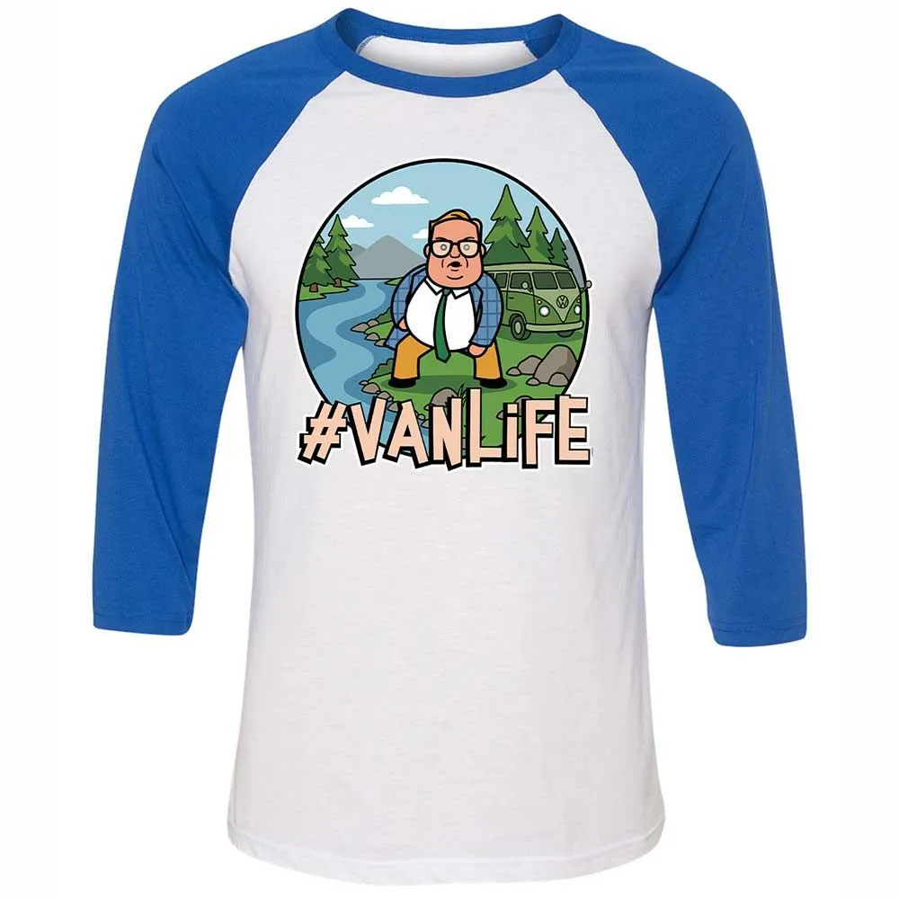 Vanlife living in a van down by the river - White/True Royal - 10