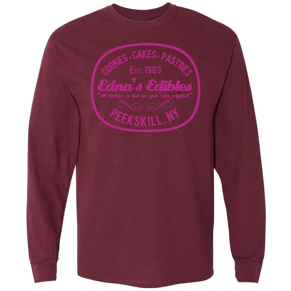 Long Sleeve T-Shirt - S3AVZMWP - Maroon - 16