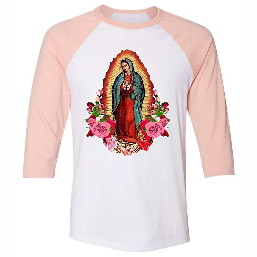Our Lady of Guadalupe - White/Heather Peach - 5