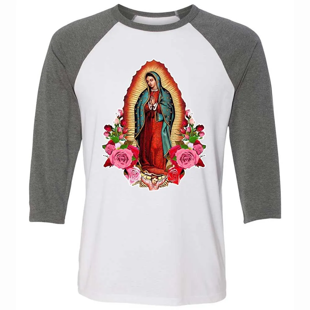 Our Lady of Guadalupe - White/Deep Heather - 11
