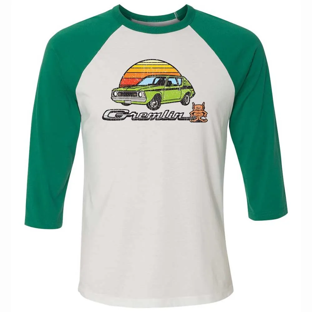 Unisex 3/4 Baseball Tee - BL3MRD7J - White/Kelly - 6
